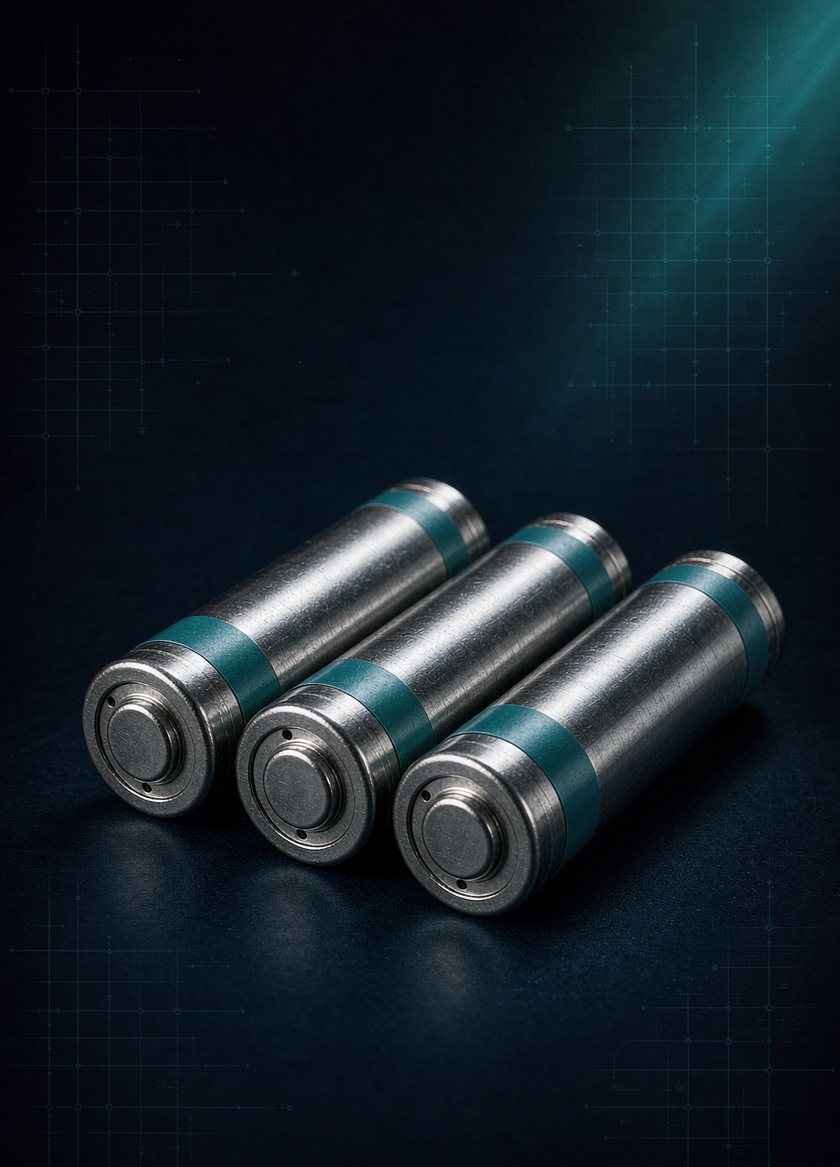 Cylindrical Li battery — reference illustration